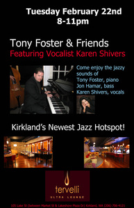 Tony Foster and Friends Tervelli Ultralounge